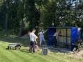 Aufbau der Spielerkabine SV Althen 90
